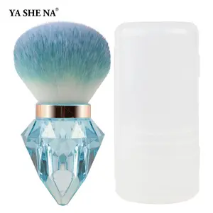 1 Piece Diamond Makeup Brush, Mushroom Head, Multi-Color, Loose Powder Brush, Nail Dust Brush, Multitasker Brush, Beauty Tool