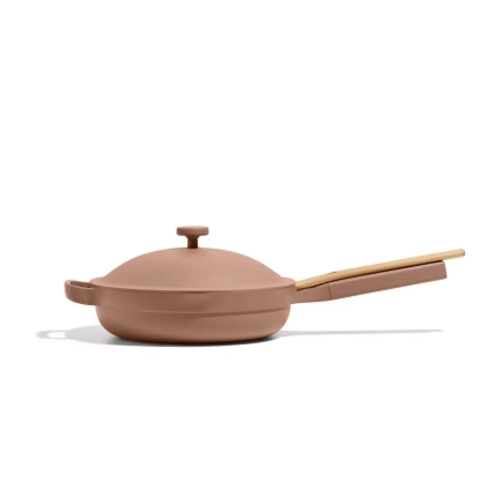 Our Place 2.6qt 10.5" Ceramic Nonstick Always Pan 2.0 - Spice: Induction & Oven Safe Includes Lid Steamer Basket Spatula