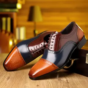 Lace-up Business Formal Shoes Vintage Gentleman Shoes Light Luxury Carved Leather Shoes Wedding Banquet Shoes Business Casual Shoes