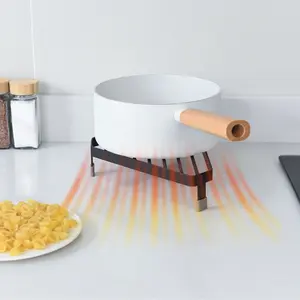 Corner Iron Pot Rack, Multi-Functional Triangle Kitchen Storage Shelf, Durable Metal Organizer for Cookware Organization