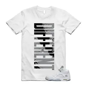 Shirt to match White Metallic Sneaker, Metallic White Outfit Shirt, Sneaker Matching Graphic Tee, Unisex Cotton T-Shirt, Clean Streetwear Look