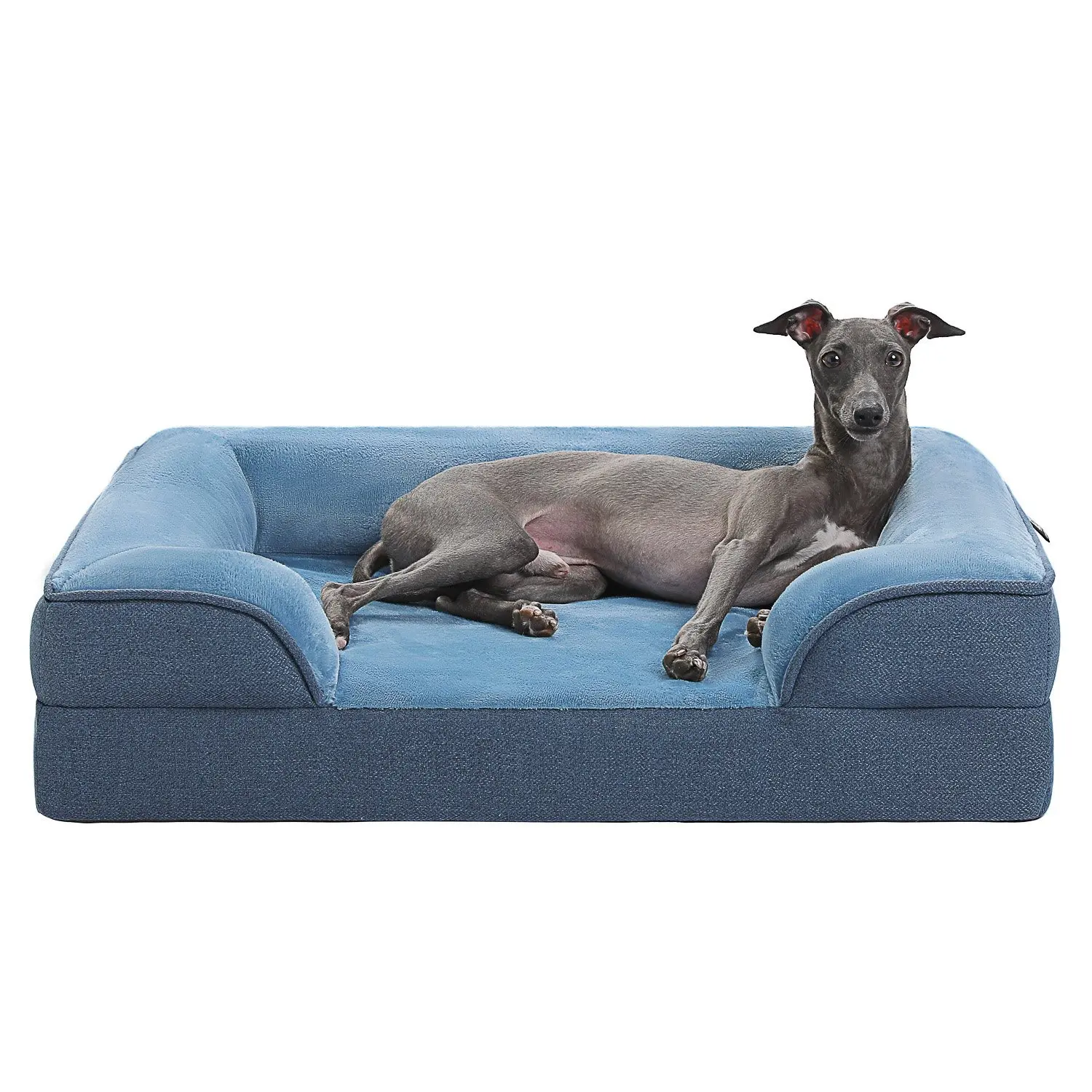 Orthopedic Dog Bed Removable Washable Cover Non-Slip Bottom Dog Sofa Bed (28"x23"x6.5")