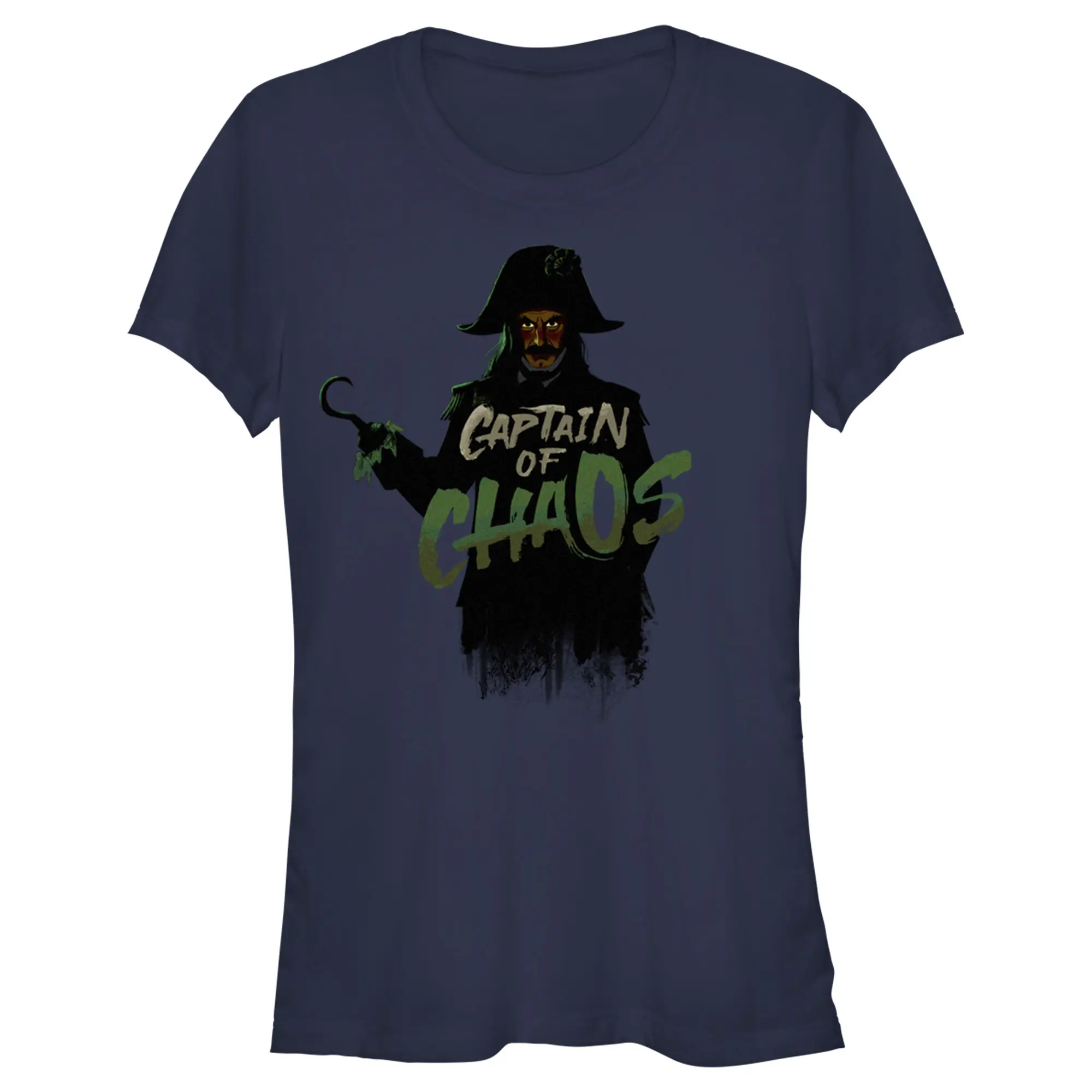 Juniors Womens Peter Pan & Wendy Captain Hook Captain of Chaos T-Shirt