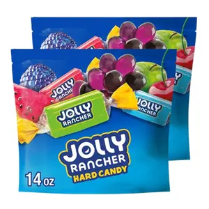 Jolly Rancher Assorted Fruit Flavored Hard Candy, Resealable Bag 14 oz (Pack of 2)
