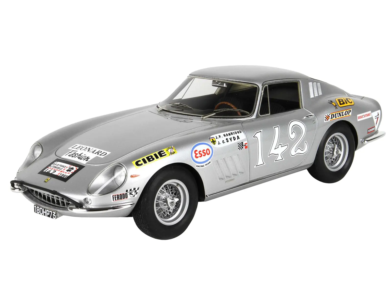 Ferrari 275 GTB #142 "Tour de France" (1969) with DISPLAY CASE Limited Edition to 149 pieces Worldwide 1/18 Model Car by BBR