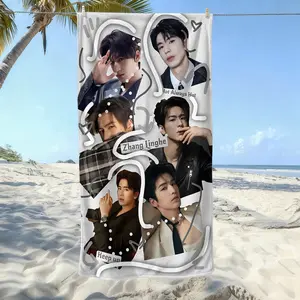 Zhang Linghe  beach towel, soft texture, beach blanket, is a soft and lightweight sand blanket for travel, swimming pool, surfing, yoga, camping, travel towels, personalized towels. Is Christmas, Holidays, Birthdays, Halloween