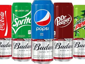 5-Pack Silicone Can Sleeves for 12oz (355ml) cans – Disguises cans as soda, reusable, durable, and available in mix colors.