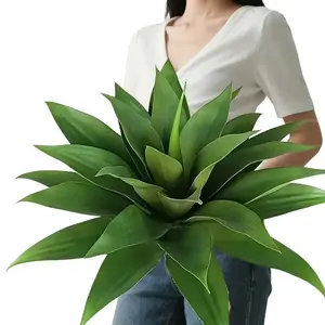 Large Artificial Agave Plant, Realistic Palm-Like Agave, Dense Leaves, Year-Round Decoration, Suitable for Door, Balcony, Office, Shop, Artificial Potted Plant, Realistic Faux Plant