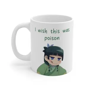 Maomao Apothecary Diaries I Wish This Was Poison Mug, Funny Cute Anime Mug, Ceramic Mug, Otaku Fan, Maomao Mug - ani10159