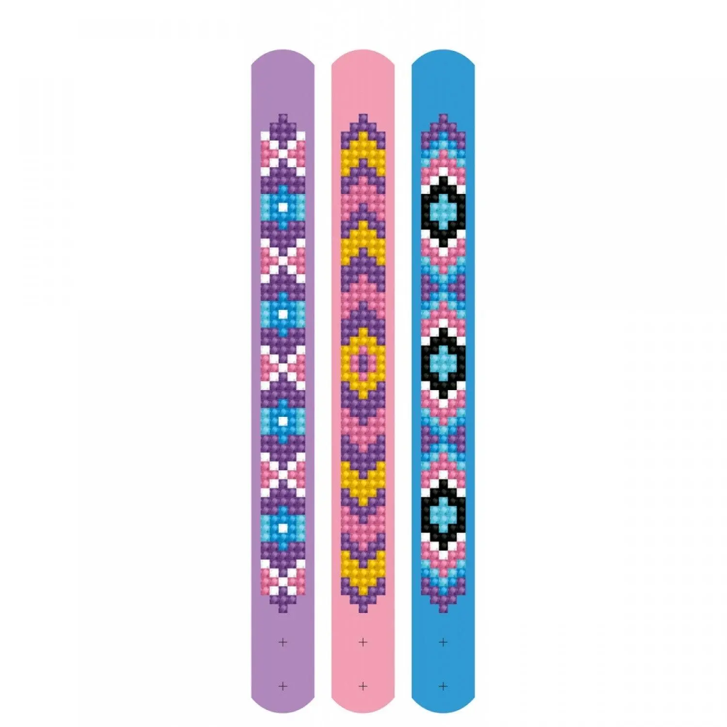 Diamond Dotz DOTZIES Full Coverage Diamond Painting Slap Bracelet Kits, Mauve Theme DIY Needlework Crafts for Unisex Adults, 8.3in x 0.8in Decorative Accessories