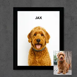 Frameable Studio Pet Portrait