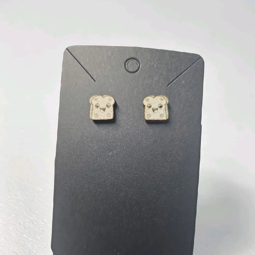 192) Bread/Toast Stud Earrings!