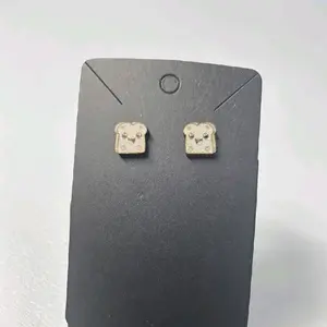 192) Bread/Toast Stud Earrings!