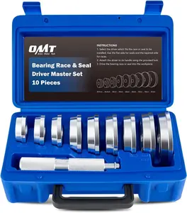 "GRAB IT NOW" Orion Motor Tech Bearing Press Kit, 10pc Bearing Race and Seal Driver Set with Seal Driver and 9 Bearing Adapters, Seal Installer Bearing Driver Kit for Bearing Installation, with Blue Case