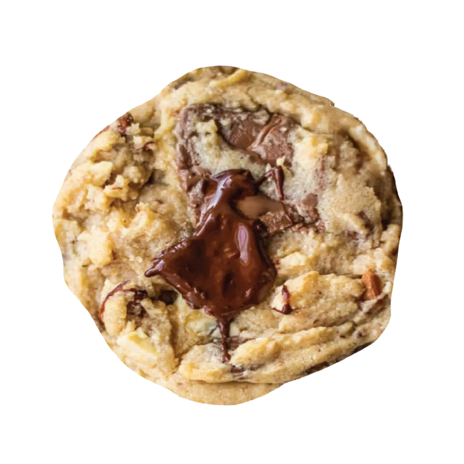 The Triple Drip Cookie - Semi-sweet, White, and Dark Chocolate Chip with Sea Salt