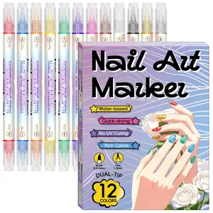 Waterproof Quick-Dry Acrylic Marker Pen, Ultra-Fine Tip Colorful DIY Painting Marking Pen, Nail Art Doodle Pen, Drawing Pen