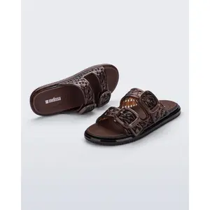 Possession Slip Two-Strap Slide Jelly Flat Sandals