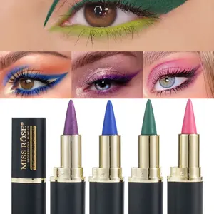 MISS ROSE 4-Color Waterproof Multi-Functional Eyeliner Lipliner For Waterline Cream, Matte & Quick-Drying, Lip Liner. Friendly to beginners, long-lasting and non-smudging. Suitable for Easter, Halloween, and music festivals.
