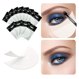 Eyeshadow Shields 120 Pcs Eyeshadow Stencil for Prevent Makeup Residue, Lint Free Gel Pad for Eyeliner, Eyelash Extensions & Lip Makeup