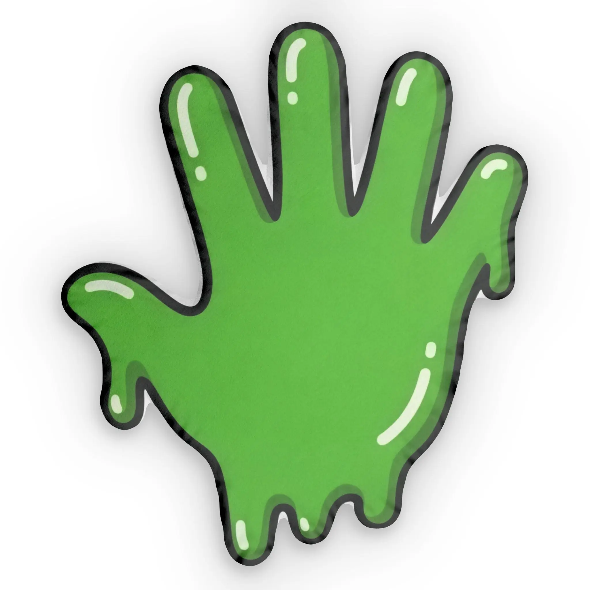 The Slime Shop Slime Hand Shaped Pillow — Green Slime In 5