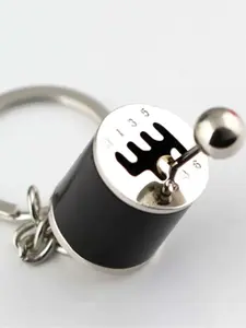 Men's Car Gear Shift Design Keychain, Car Key Accessory, Fashionable Keychain for Men, Trendy All-match & Exquisite Keychain for Birthday Gift