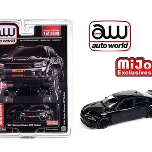 Auto World 1:64 2021 Dodge Charger SRT Hellcat Custom Black Limited 3,600 pieces – Mijo Exclusives