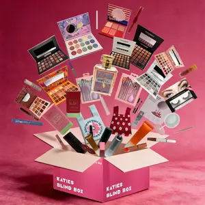 Chrome Shimmer Palette soft  silver  rose [Valentine's Day] Katie Limited-Edition 25pcs Blind Box! Sweet Pink Beginner Makeup Collection – Full-Color Eyeshadow, Perfect Gift for Girlfriend, Mom, Halloween, Black Friday & Birthdays!