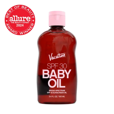 Baby Oil Sunscreen SPF 30 3.4 oz | 3.4 Fluid Ounces. Hydrating, Lightweight, Body Sunscreen, Transparent on All Skin Tones, Water-Resistant, Vegan,  Sunblock