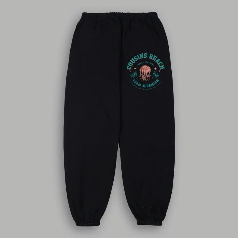 Cousins Beach Retro Coastal Vibes Gym Unisex Anime Tattoo Heavy Blend Casual Pants, Trousers, Cuffed Joggers, Unisex, Menswear, Womenswear, Bottom, Cotton Graphic Casual Sweatpants