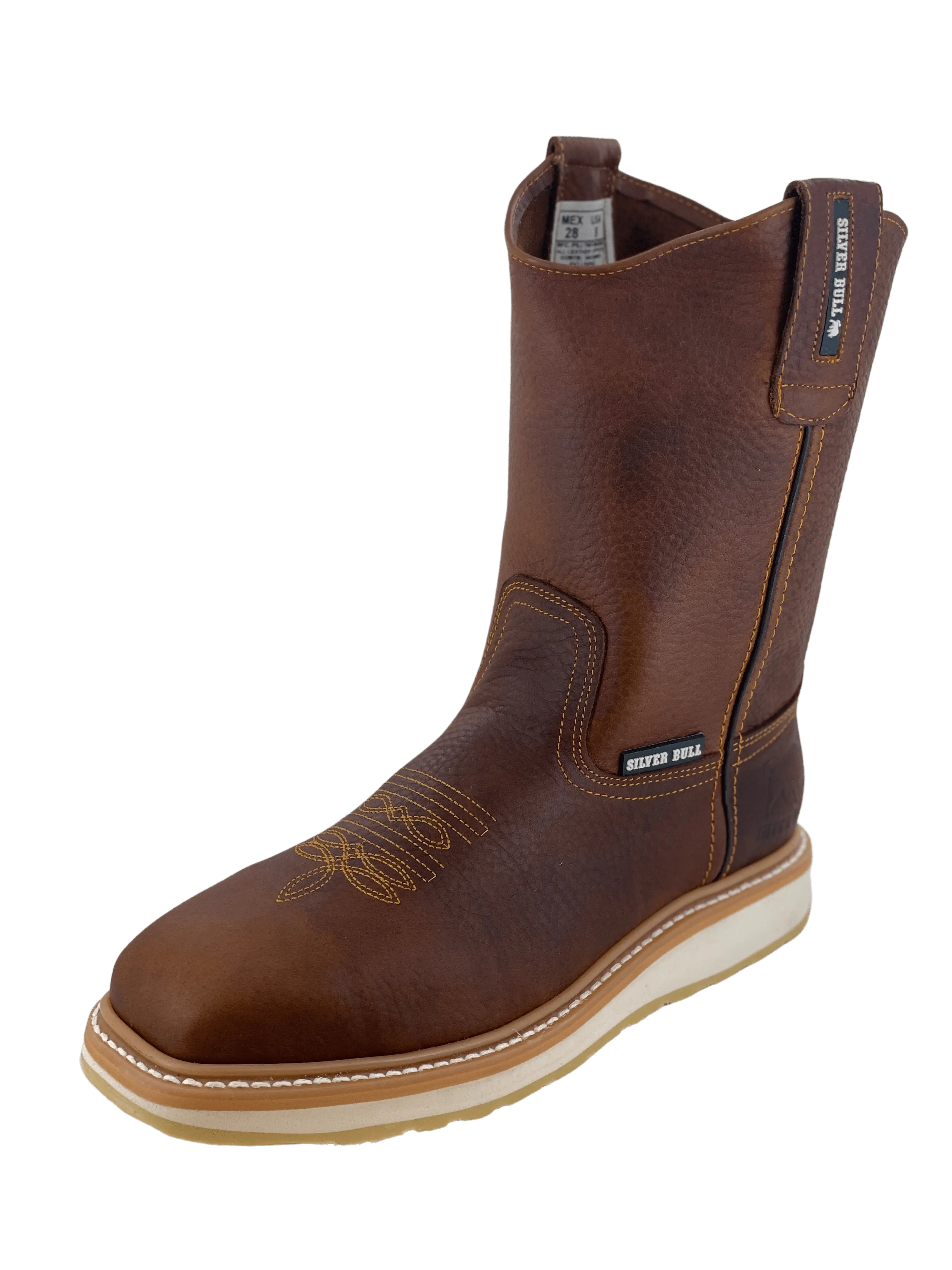 Silver Bull Ocre Roper Non-Slip Square Toe Double Density Rubber Sole Work Boot - SB