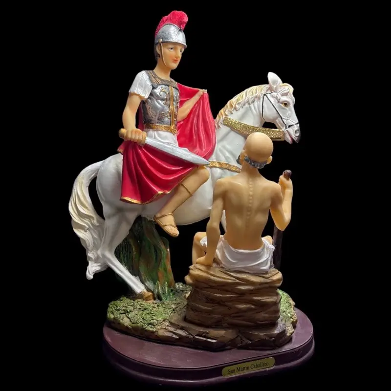 Saint Martin Caballero 12” Statue for Prosperity, Protection & Abundance (San Martín Caballero Estatua 12” para Prosperidad, Protección y Abundancia)