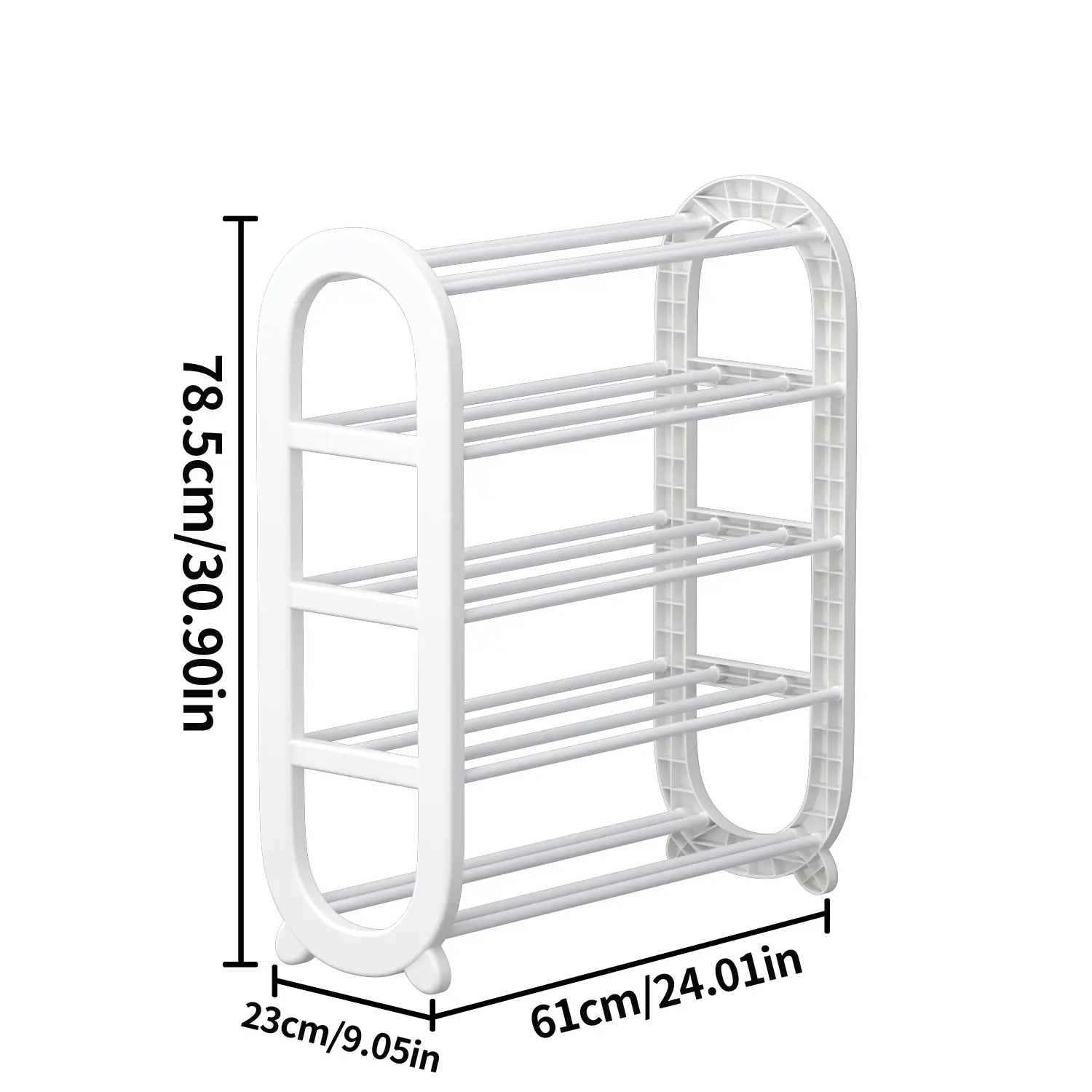 White-5-layer 24.02in long 