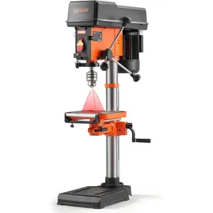 VEVOR 12 in Benchtop Drill Press, 5 Amp 120V, Variable Speed Cast Iron Bench Drill Press, 12 in Swing Distance 0-45 Tiltling Worktable with Laser Work Light, Tabletop Drilling Machine for Wood MetalVEVOR Super Brand Day