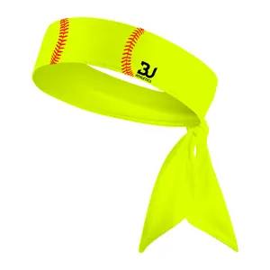 Neon Softball Tie Headband