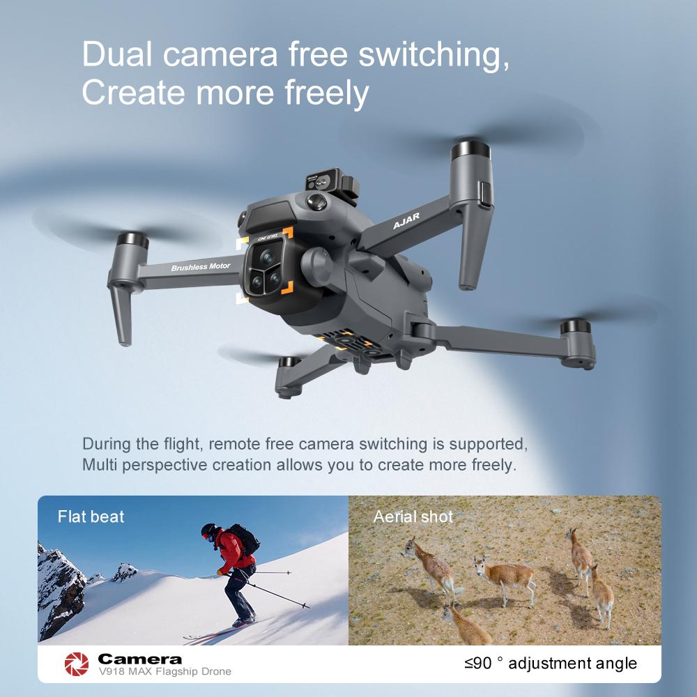 GPS Drone with 8K  Dual Cameras (50fps), 2000m Long Range, Large Screen Remote Controller, Auto Low Power Return, 244g Lightweight Quadcopter, 100m Max Flight Altitude, Lithium-Polymer Battery, 2 Batteries
