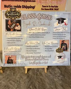 Graduation Legacy Canvas by Queen Seabrooks – Personalized Senior Gift – Graduation Keepsake (includes mini Next Chapter Loading…canvas