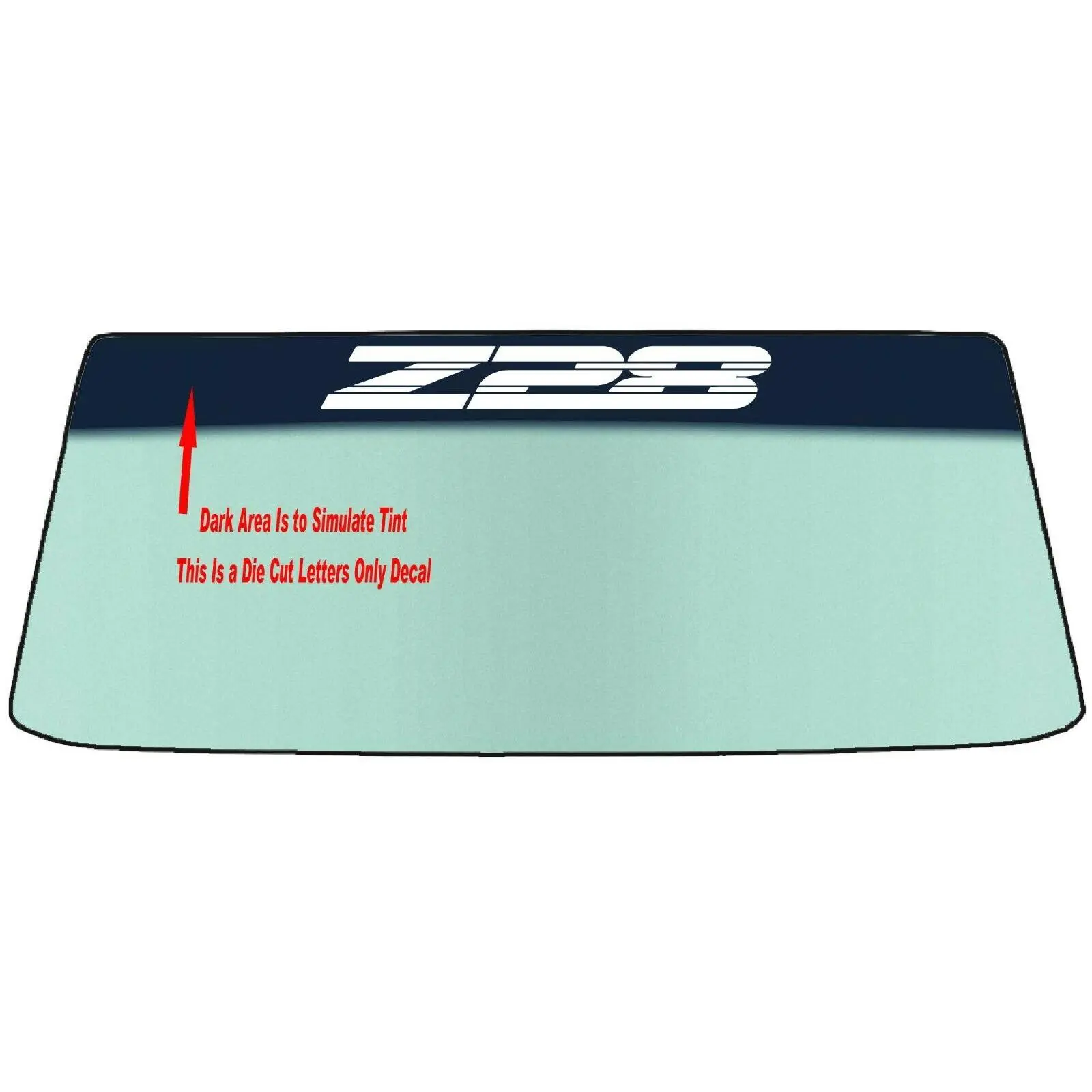 FOR CHEVROLET CAMARO Z28 Windshield Banner Vinyl Decal - With Application Tool