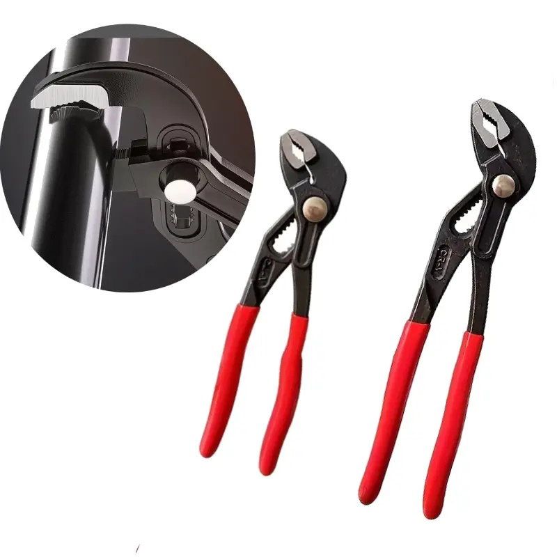 Quick Release Pump Clamp Set, Large & Small Pieces, Adjustable Sliding Joint Pliers, Home Repair V-Type Jaw Nut Bolt Pipe Clamps, Slip Joint Pliers Tool