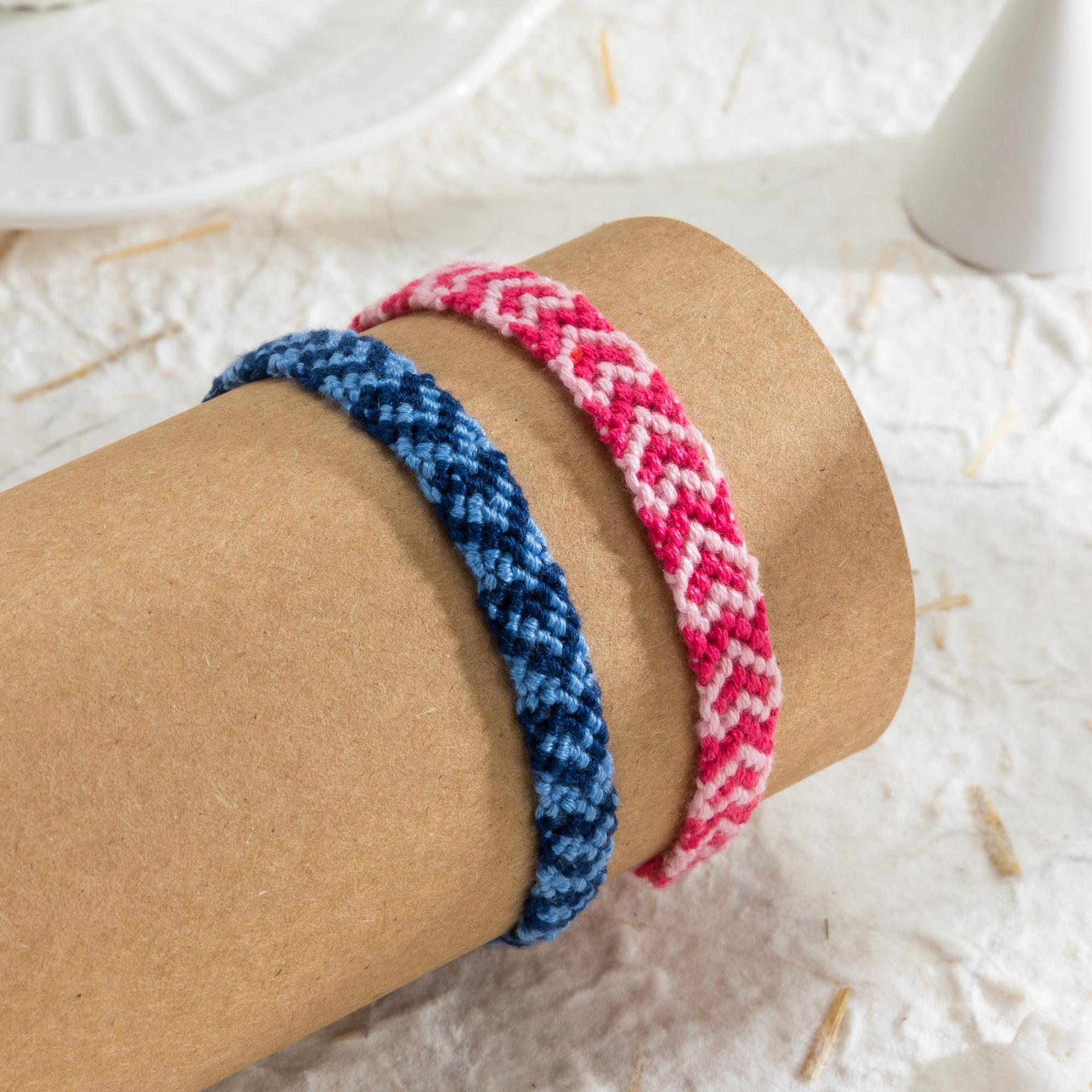 Heart Friendship Bracelets Pinky Promise Pink Best Friends Distance Matching for Women Valentine Couple Family