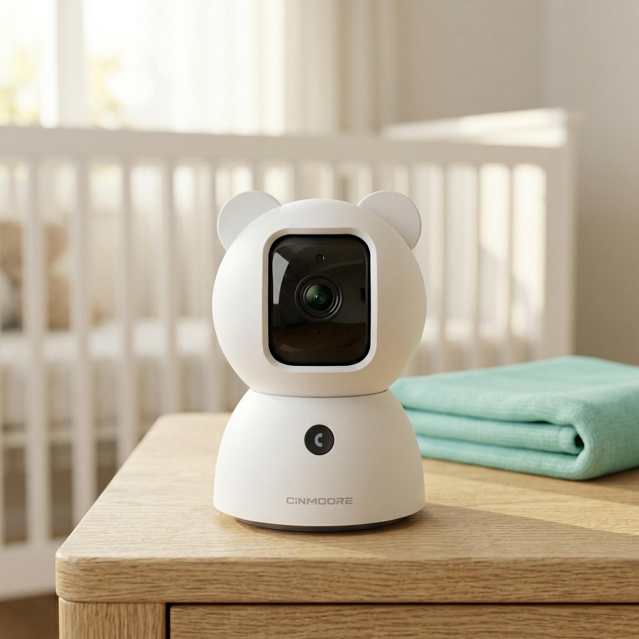 2.5K Security Camera Indoor, Non-Subscription AI Person/Pet/Cry Detection, 4MP Pet/Dog/Cat Camera w/Phone App, Pan Tilt 2.4GHz WiFi Cameras for Home Security, Full Duplex 2-Way Audio, IR Night Vision