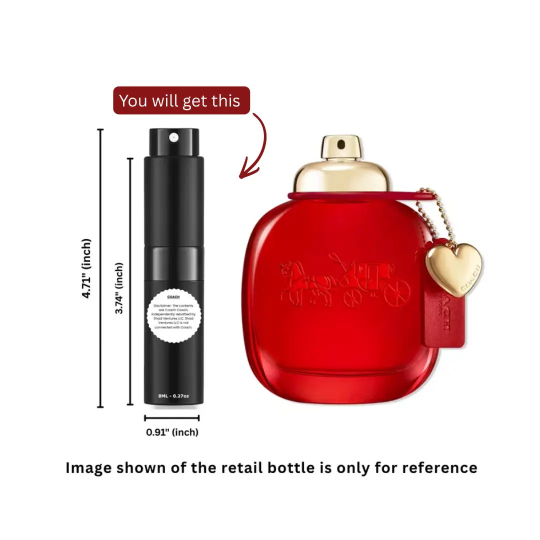 Coach Love Eau de Parfum for Women 8ml / 0.27oz – 100% Original Authentic Decanted Perfume Spray