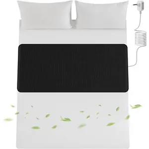 Grounding Mat for Bed - Grounding Pad for Sleep,Anti-Slip PU Grounded Mat with Grounding Cord for Stress Relief,Tear-Resistant PU Grounding Mattress with Cord (27 * 73inch)