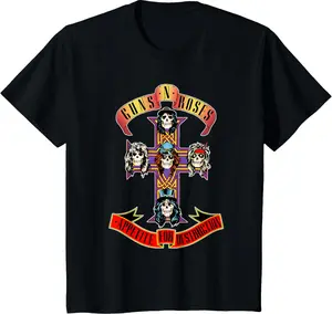 Youth MUSIC Roses Cross T-Shirt BLACK Youth MUSIC Roses Cross T-Shirt BLACK
