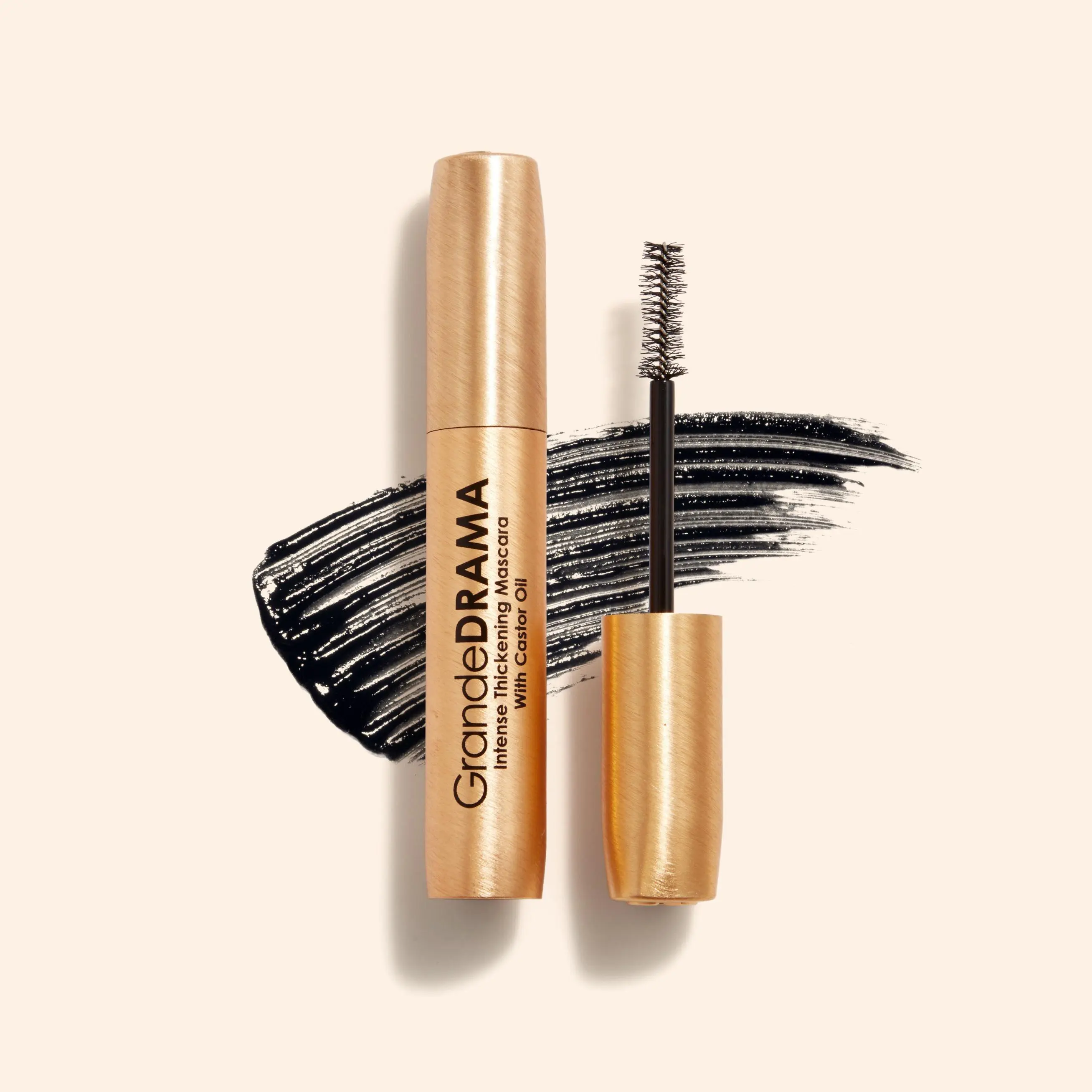 GrandeDRAMA Intense Thickening Mascara - Grande Cosmetics - with Castor Oil for Lush Dense Lashes & Unbeatable Shine GrandeDRAMA Intense Thickening Mascara - Grande Cosmetics - with Castor Oil for Lush Dense Lashes & Unbeatable Shine