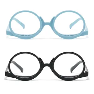 [2 Packs] Makeup Reading Glasses Women Magnifying Flip Down & Flip Up Double Lens Make up Eyeglasses
