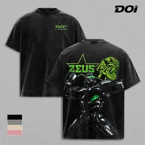 Zeus King of the Robots Graphic Tee, Vintage Washed Movie Shirt, Real Steel Champion Robot Design Unisex Streetwear, Ultimate Boxing Machine Aesthetic, Gift for Sci-Fi Movie Lovers, Perfect for Real Steel Fans and Robot Fighting Enthusiasts