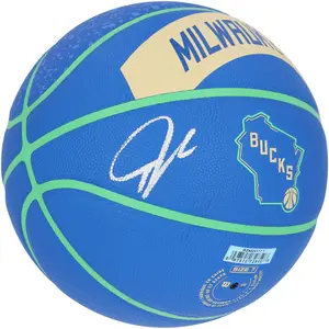 Giannis Antetokounmpo Milwaukee Bucks Autographed Wilson City Collector Basketball - Fanatics Authentic Certified