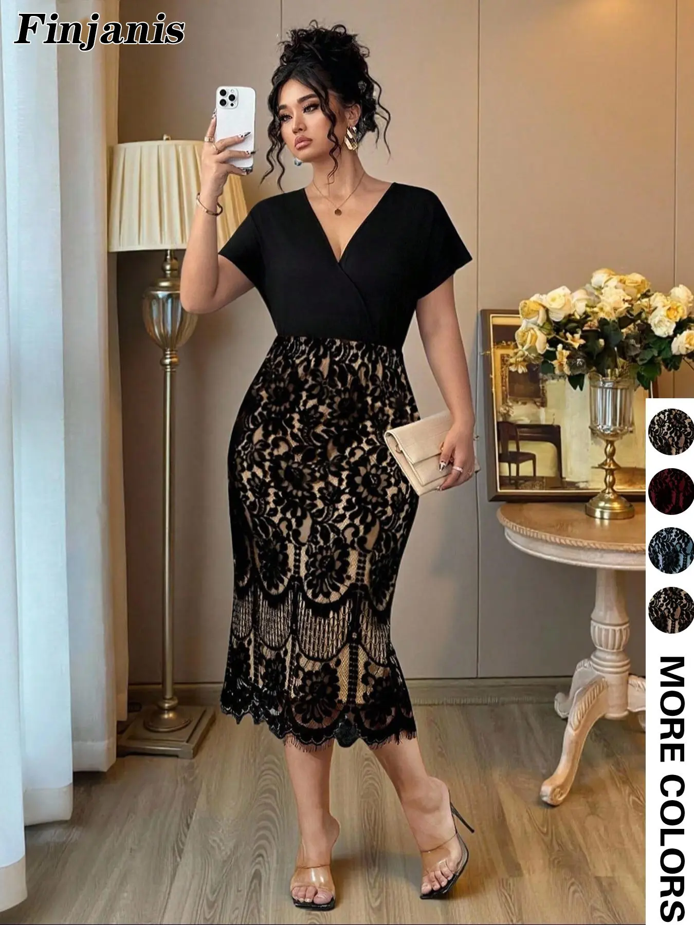 lace dress design Beverly French Lace Dress main image 1