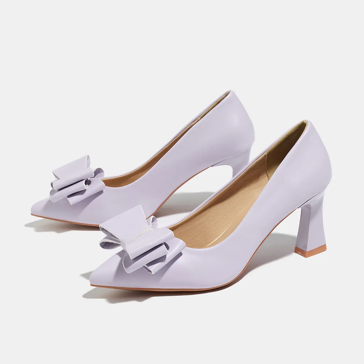 Xovipam Women Elegant Pointed Toe Heels, Classic Pointed Toe Block Heel Pumps,Perfect for Business Casual Office Formal Women Dress Shoes, Classic Elegant Shoes, Embellished Heels