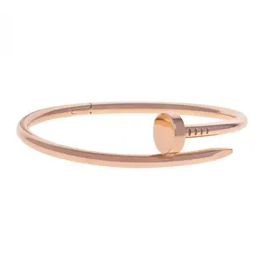 Pre-owned Cartier Juste Un Clou Bangle Bracelet Size 17